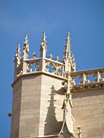 Lyon, Cathedrale Saint Jean, Facade, Tourelle